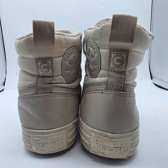 Chuck Taylor All Star Berkshire Boot Womens Size 9 White Winter Warm Outdoors - Picture 4 of 13